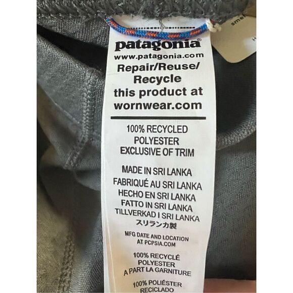 Patagonia Kid's Noble Grey Capilene Midweight Bottom Pants Size Small - Picture 4 of 6